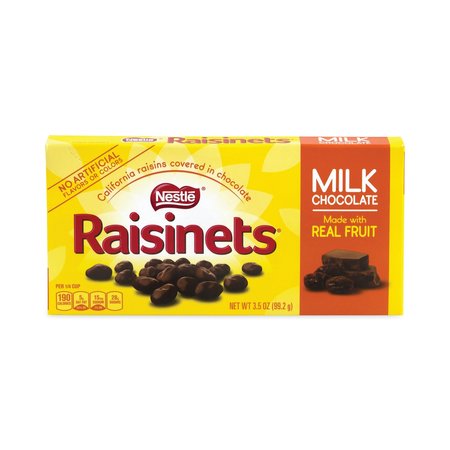 NESTL Raisinets Milk Chocolate Candy Raisins, 35 oz Box, PK15, 15PK 76844